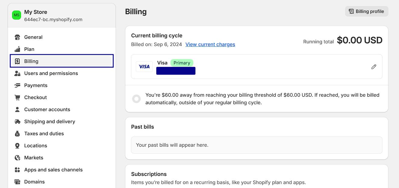 Change Billing Address & Cycle On Shopify